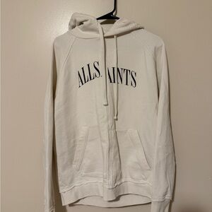 All Saints Off-White Casual Hoodie